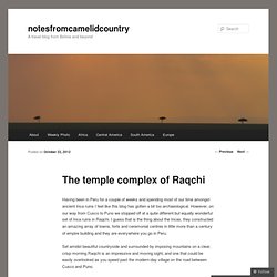 The temple complex of Raqchi