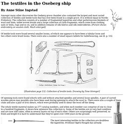 The Textiles of the Oseberg Ship