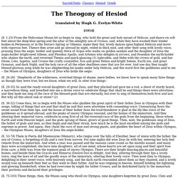 The Theogony of Hesiod