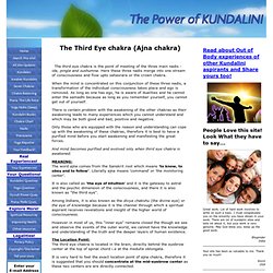 The Third eye chakra (Ajna chakra)