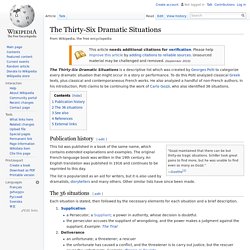 The Thirty-Six Dramatic Situations - Wikipedia, the free encyclo