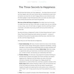Speech on secret of true happiness picture