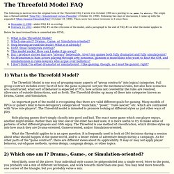 The Threefold Model FAQ