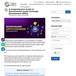 The A to Z of a Decentralized Exchange