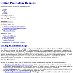 The Top 40 Self-Help Blogs