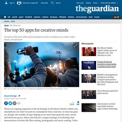 The top 50 apps for creative minds