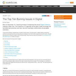 The Top Ten Burning Issues in Digital