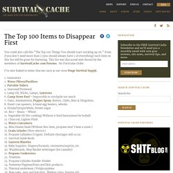 The Top 100 Items to Disappear First