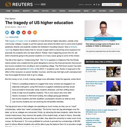 The tragedy of US higher education