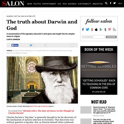 The truth about Darwin and God