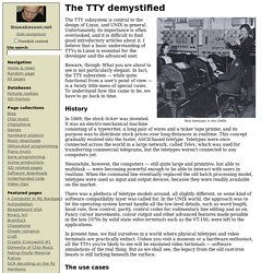 The TTY demystified