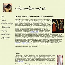 The Tudor Costume Page