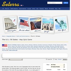 The U.S.: 50 States - Map Quiz Game