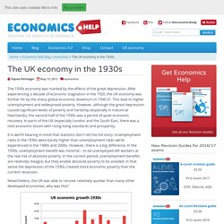 The UK economy in the 1930s