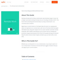 The Ultimate Guide to Remote Work - Zapier
