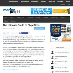 The Ultimate Guide to Ship Sizes