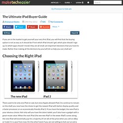 The Ultimate iPad Buyer Guide