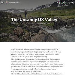 The Uncanny UX Valley