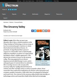 The Uncanny Valley