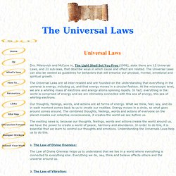 The Universal Laws