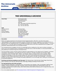 The Universals Archive