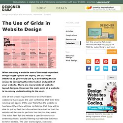 The Use of Grids in Website Design