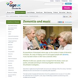 The use of music in dementia care