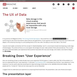 The UX of Data