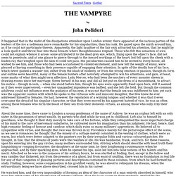 The Vampyre, by John Polidori