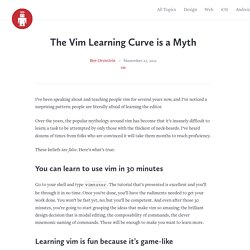 The Vim Learning Curve is a Myth