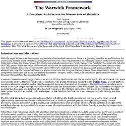 The Warwick Framework