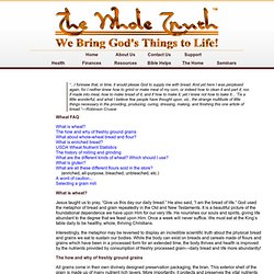 The Whole Truth - Wheat FAQ