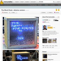 The Word Clock - Arduino version