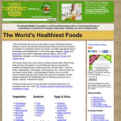 WHFoods: The World's Healthiest Foods