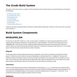 The Xcode Build System