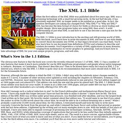 The XML 1.1 Bible