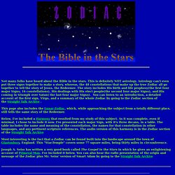 The Zodiac-Bible In The Stars