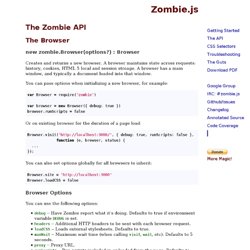 The Zombie API