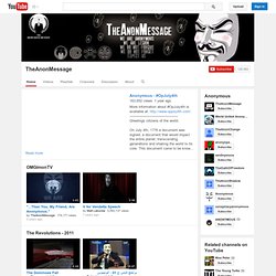 TheAnonMessage's Channel