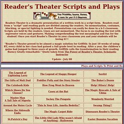 Reader's Theater Scripts and Plays for the Classroom