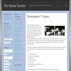 Theatresports™ Games » The Drama Teacher