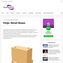 FAQs- Retail Boxes