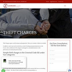 Theft Charges - Zamani Law
