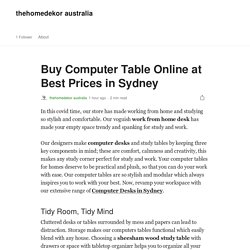 Buy Computer Table Online at Best Prices in Sydney