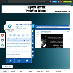Their Profile - WaldorfAcademyToronto - Skyrock.com