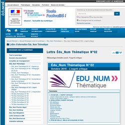 Lettre Édu_Num Thématique N°02