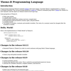 Theme-D Programming Language