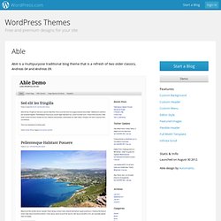 Able Theme — WordPress Themes for Blogs at WordPress.com