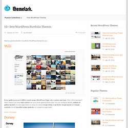 Best WordPress Portfolio Themes, Gallery, Photos, Design