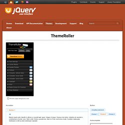 jQuery UI - ThemeRoller